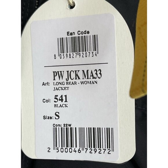 Parajumpers Coat Womens Long Bear Long Jacket Black Size Small S Down Hooded - Picture 14 of 16